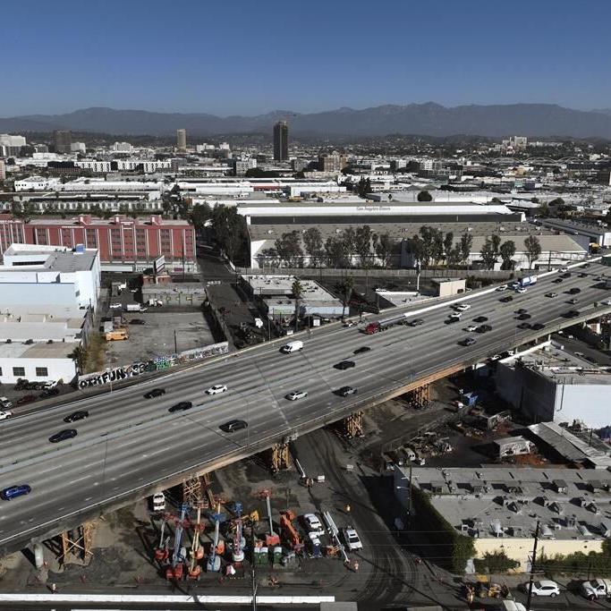 Los Angeles freeway is fully reopened after arson fire, just in time for Monday morning's rush hour